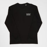 T-Shirt Long Sleeve "Berlin Travel Club Typo" - black