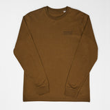 T-Shirt Long Sleeve "Berlin Travel Club Typo" - Khaki