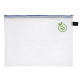 Zippered Bag Mesh, coloured EVA (PVC-free)  DIN A4