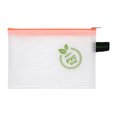 Zippered Bag Mesh, coloured EVA (PVC-free)  DIN A6