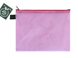 Zippered Bag Mesh, coloured EVA (PVC-free)  DIN A5