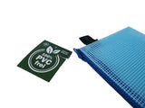 Zippered Bag Mesh, coloured EVA (PVC-free)  DIN A6