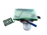 Zippered Bag Mesh, coloured EVA (PVC-free)  DIN A5