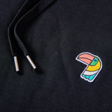Relaxed Hoodie "Il Tucano" - Black