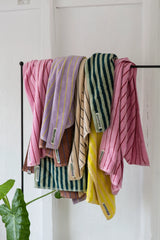 Baby Poncho, Naram towels, Sea foam & Deep teal
