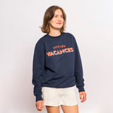 Sweater “Vice les Vacances” - navy blue