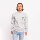Sweater “Berlin Palms” - heather grey