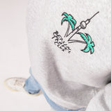 Sweater “Berlin Palms” - heather grey