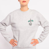 Sweater “Berlin Palms” - heather grey