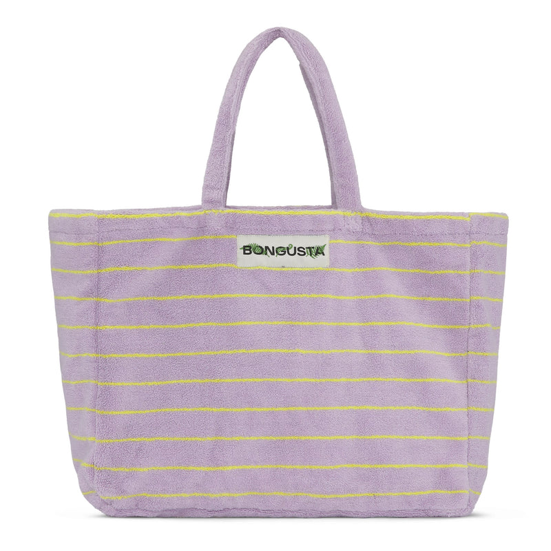 Weekend bag, Naram Towel, Lilac & Neon yellow