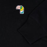 Relaxed Crew Neck "Il Tucano" - Black
