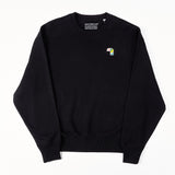 Relaxed Crew Neck "Il Tucano" - Black