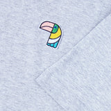 Relaxed T-Shirt "Il Tucano" - Heather Grey