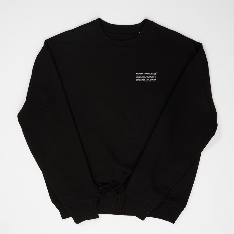 Sweater Crew Neck "Berlin Travel Club Typo" - Various Colors