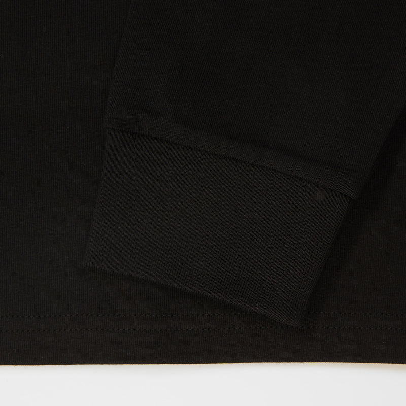 T-Shirt Long Sleeve "Berlin Travel Club Typo" - black