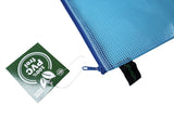 Zippered Bag Mesh, coloured EVA (PVC-free)  DIN A4