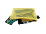 Zippered Bag Mesh, coloured EVA (PVC-free)  DIN A6