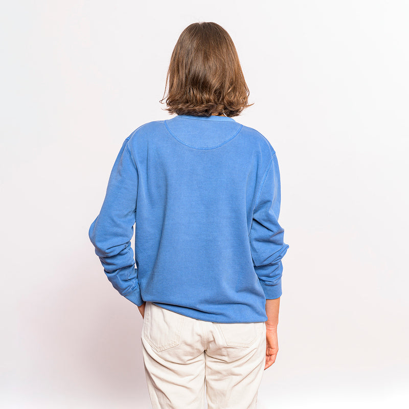 Sweater “Berlin Travel Club” - cadet blue