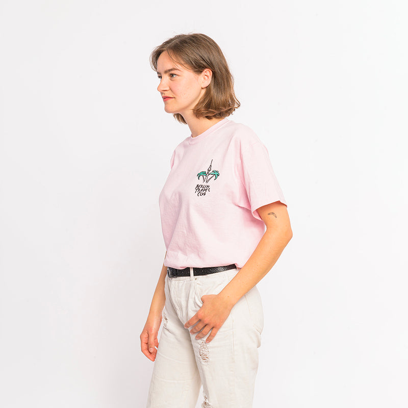 T-Shirt “Berlin Palms” - canyon pink