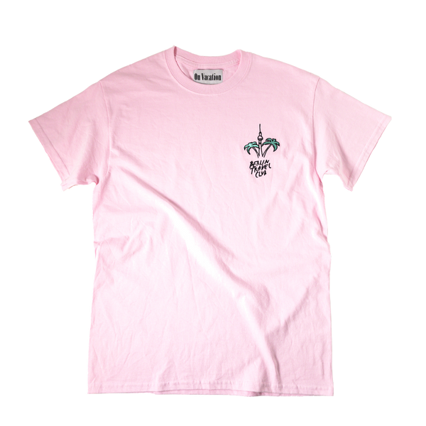 T-Shirt “Berlin Palms” - canyon pink