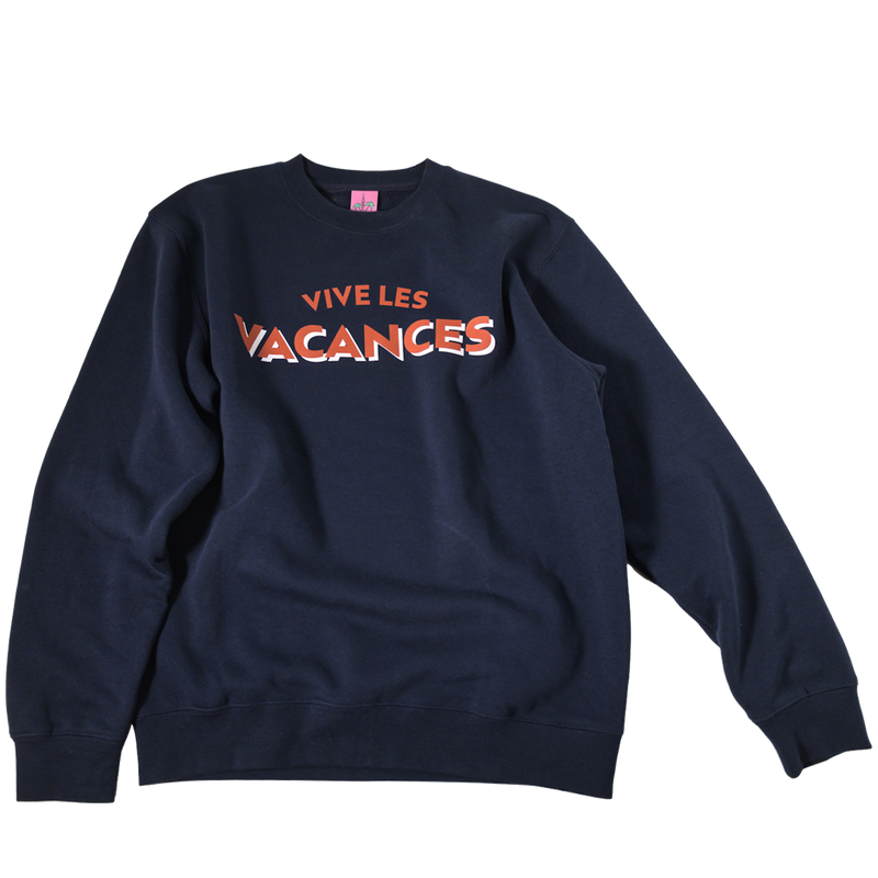 Sweater “Vice les Vacances” - navy blue