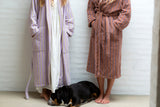 Bathrobe Naram Towel, Camel & Ultramarin blue